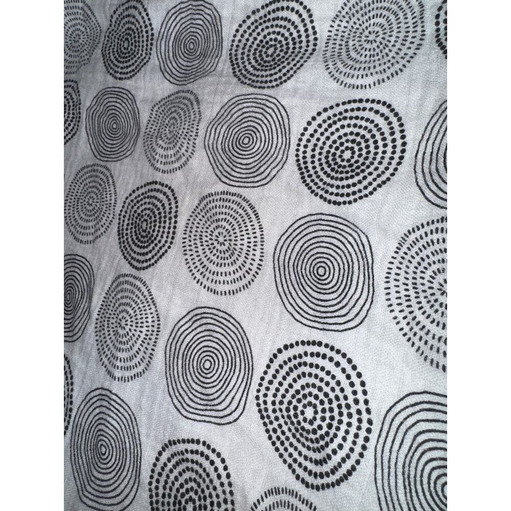 Bambino Land Bamboo Blend Swaddle Baby Blanket Boho 45"x50" Soft Muslin Neutral - Picture 3 of 4